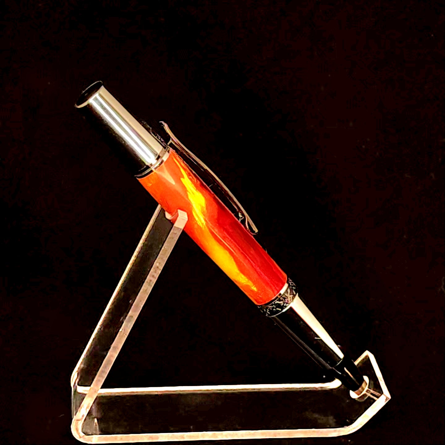 Yellow/Orange Ball Point Twist Pen