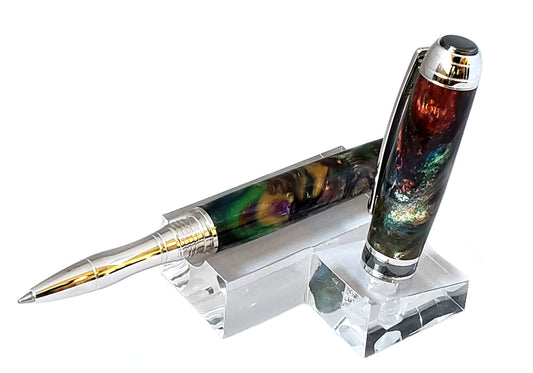 Mistral Blue Red Multicolor Swirl Rollerball