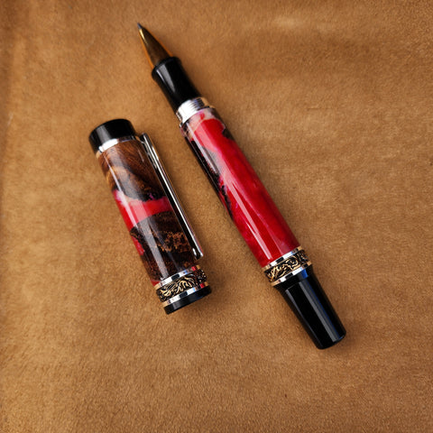 Red Resin and Mesquite Rollerball