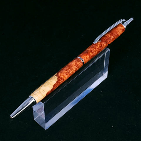 Amboyna Burl Slim Click Pen