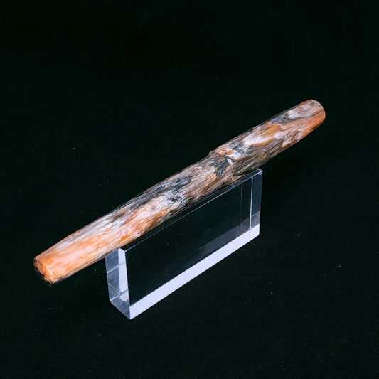 Orange Black Swirl Bespoke Fountain Pen