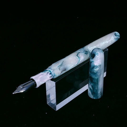 Green Abalone Bespoke Fountain Pen