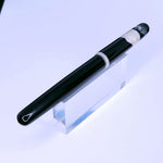Ebony and White Resin Bespoke Fountain Pen