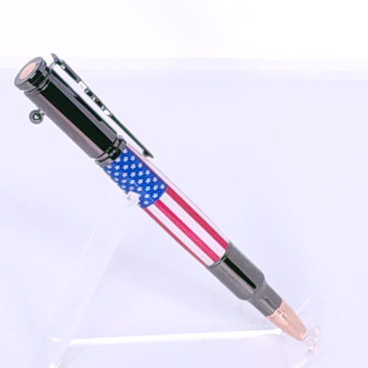American Flag Bolt Action Pen