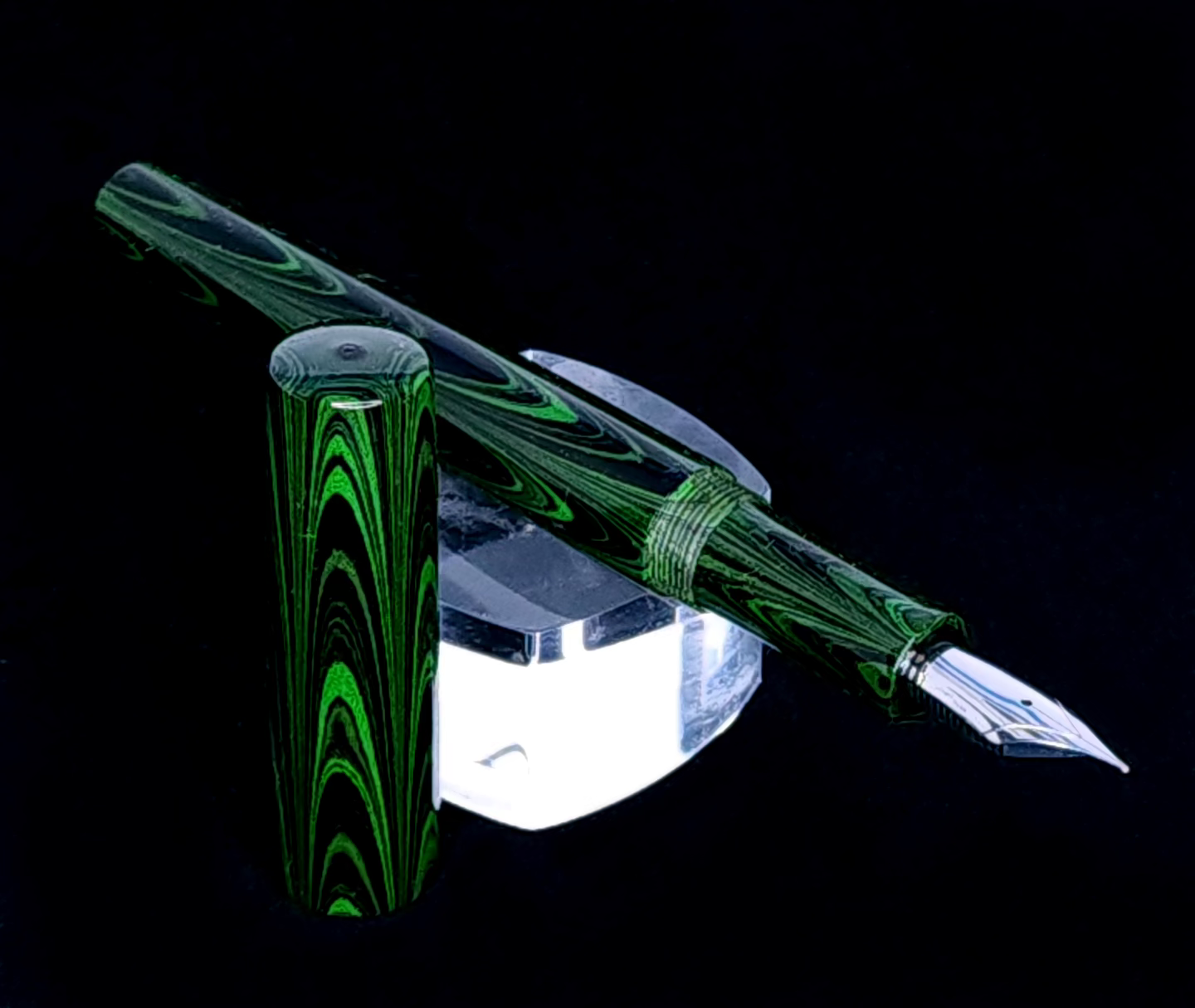 Green Nikko Ebonite Fountain Pen