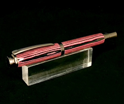 Pink and Black Micarta Rollerball