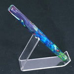 Blue/Green Swirl Bespoke Fountain Pen w/18K Gold Nib