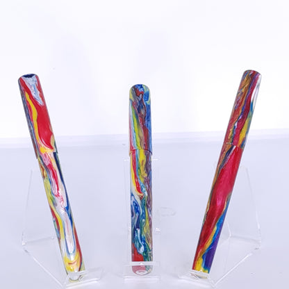 Red. White, Yellow Swirl Fountain Pen