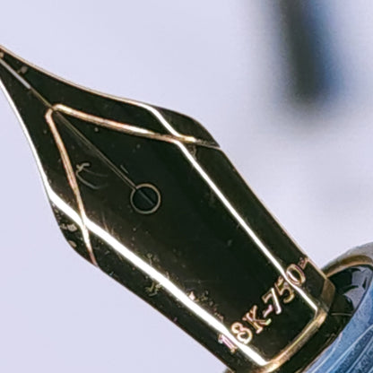 Dark Brown Blue Fountain Pen