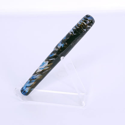 Dark Brown Blue Fountain Pen