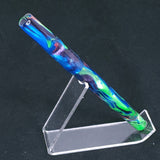 Blue/Green Swirl Bespoke Fountain Pen w/18K Gold Nib