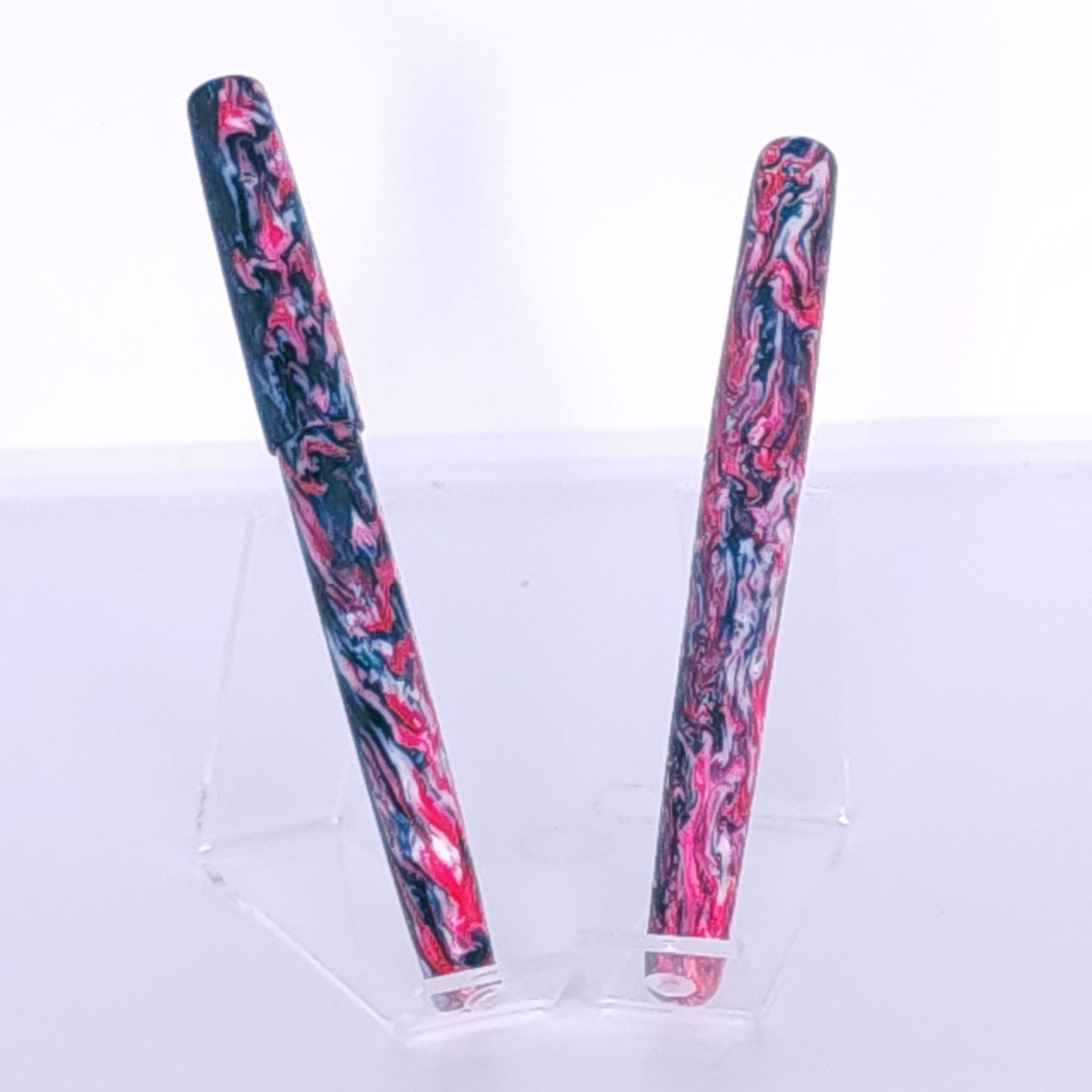 Pink, Blue/Green Resin Fountain Pen