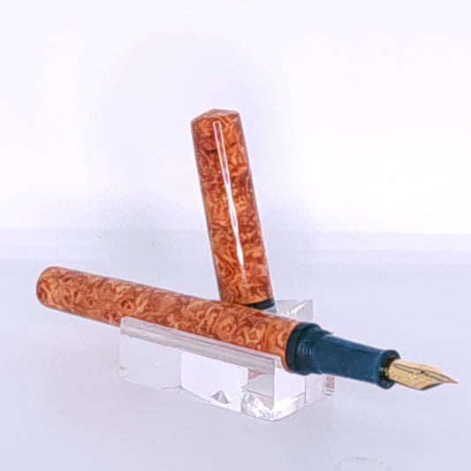 Red Amboyna Burl Fountain Pen