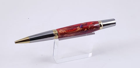Red and Gold Twist Pen