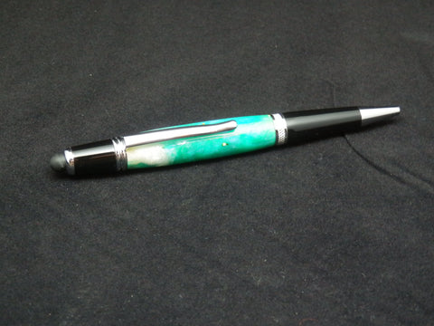 Green and White Acrylic Pen